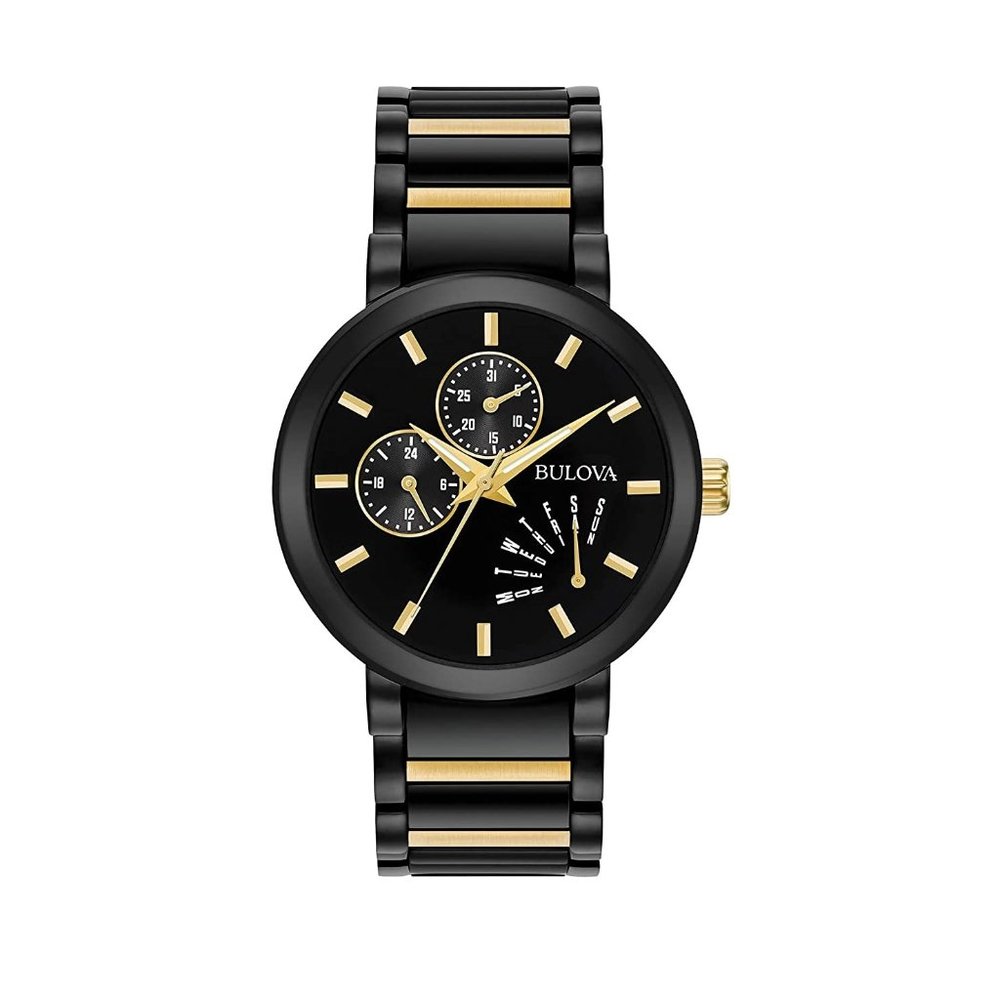 Bulova Men's Multi-Function Modern Stainless Steel Watch Sport Model 98C124